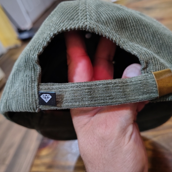 Diamond Supply Hat Green Corduroy Logo - Picture 4 of 7